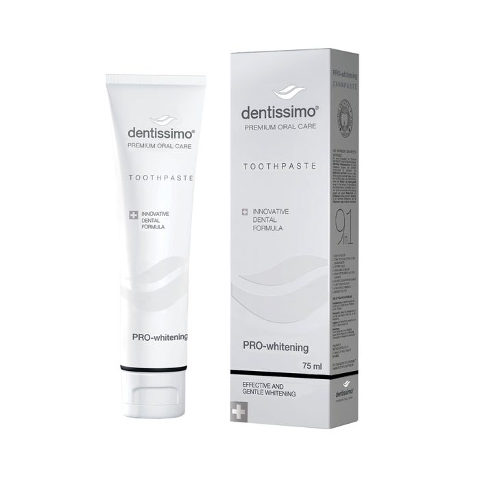 Balinanti dantų pasta DENTISSIMO Pro-whitening, 75 ml