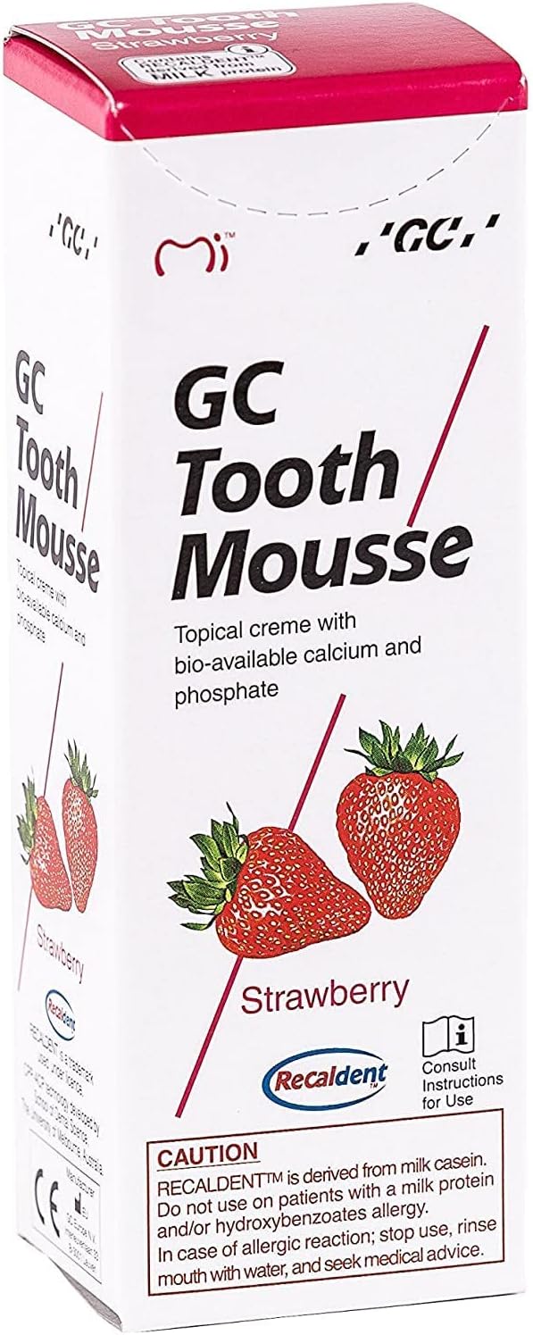 Dantų kremas GC Tooth Mousse, braškių skonio, 35 ml