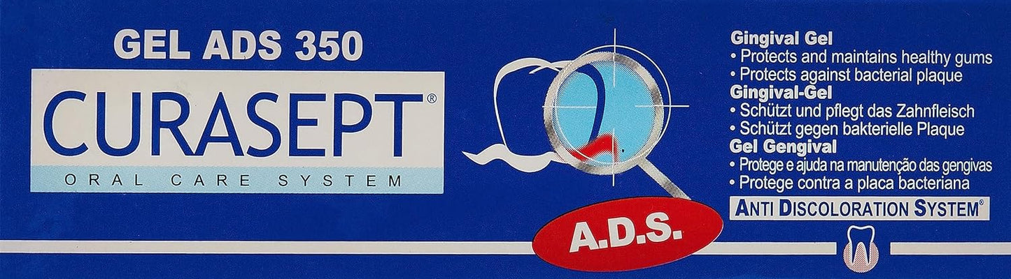 CURASEPT ADS 350 dantenų gelis su 0,5% chlorheksidino