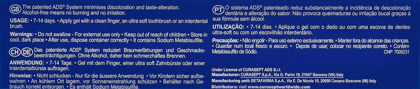 CURASEPT ADS 350 dantenų gelis su 0,5% chlorheksidino