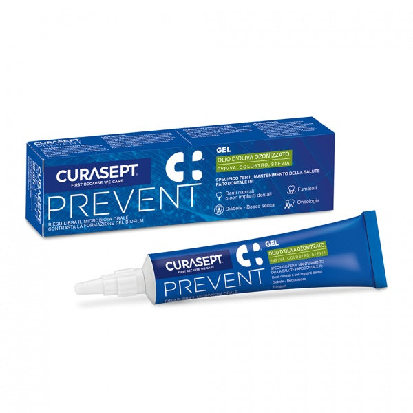 Curasept Prevent dantenų gelis burnos audinių apsaugai po
periodontinių procedūrų