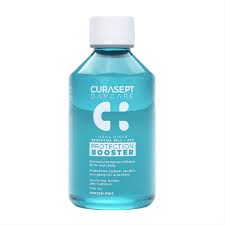 Curasept Daycare Booster burnos skalavimo skystis,„Frozen Mint“ gaivios
šaltos mėtos skonio