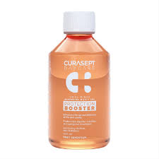Curasept Daycare Booster burnos skalavimo skystis,„Fruit Sensation“ vaisių
skonio
