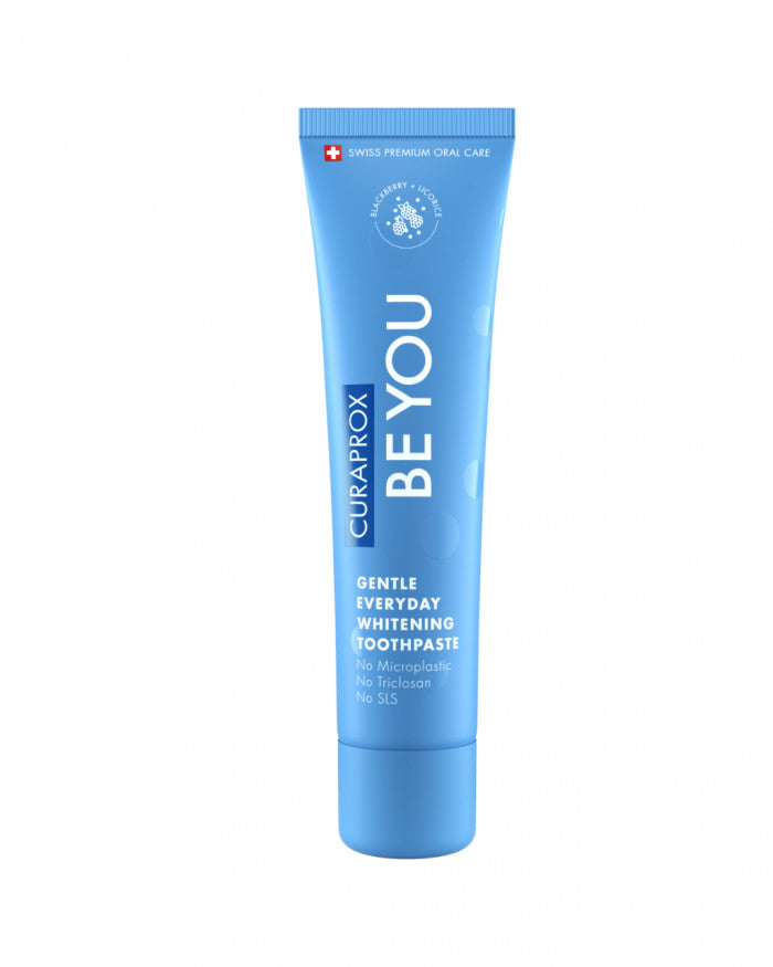 Curaprox BE YOU, kasdieninė, balinanti dantų pasta, su hidroksilapatitu, ksilitoliu, 950 ppm fluoro, skirtingų skonių 60ml
