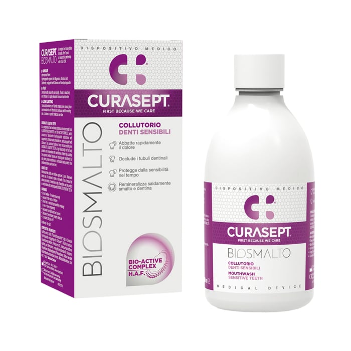 Curasept Biosmalto „Sensitive Teeth“ kasdienis burnos
skalavimo skystis
