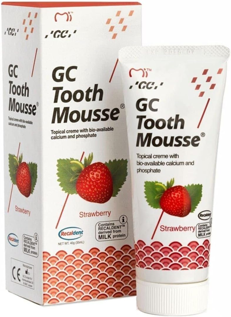 Dantų kremas GC Tooth Mousse, braškių skonio, 35 ml