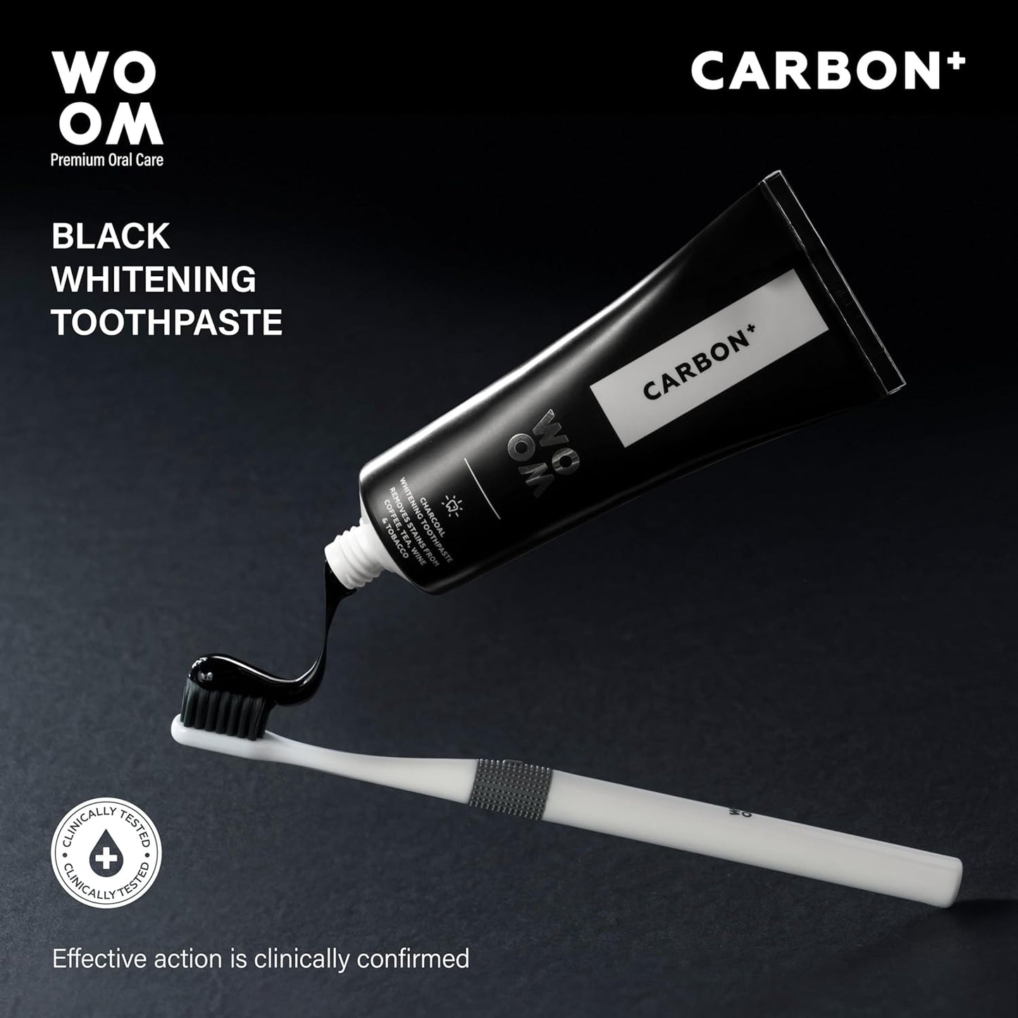 Dantų pasta WOOM CARBON +