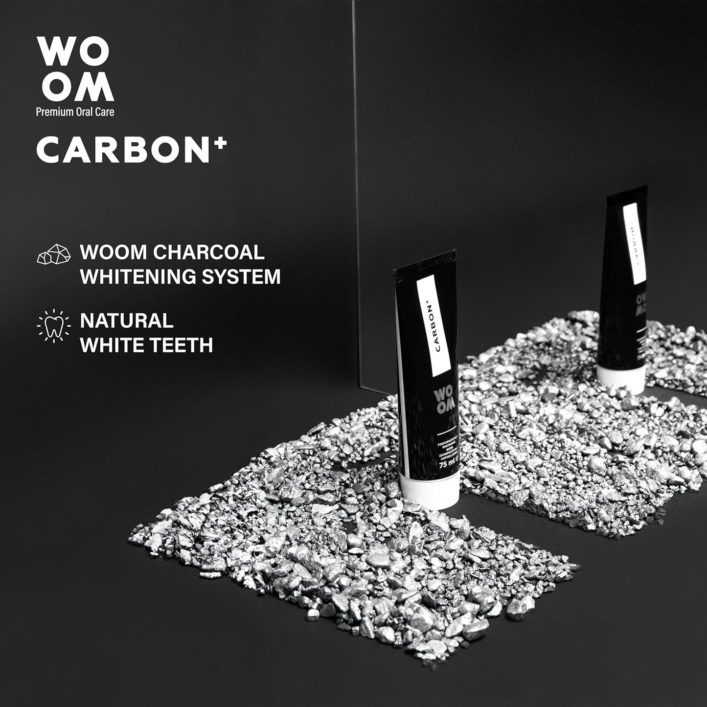 Dantų pasta WOOM CARBON +