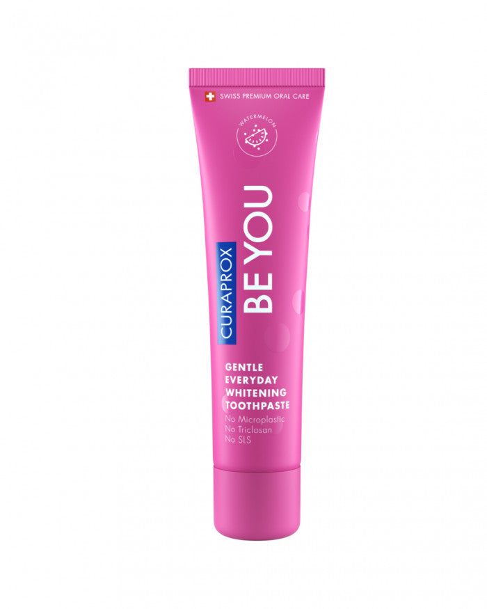 Curaprox BE YOU, kasdieninė, balinanti dantų pasta, su hidroksilapatitu, ksilitoliu, 950 ppm fluoro, skirtingų skonių 60ml