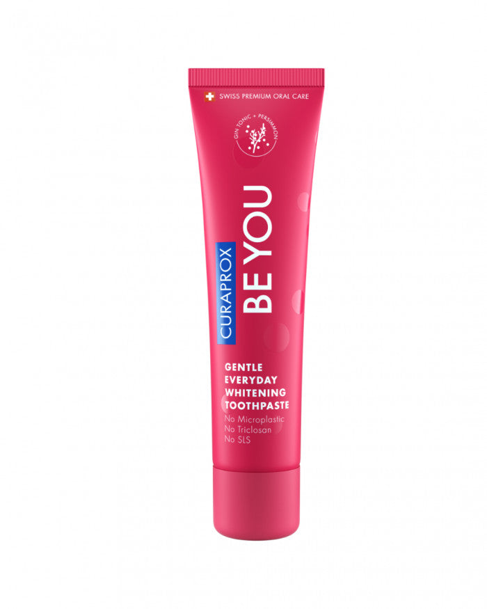 Curaprox BE YOU, kasdieninė, balinanti dantų pasta, su hidroksilapatitu, ksilitoliu, 950 ppm fluoro, skirtingų skonių 60ml