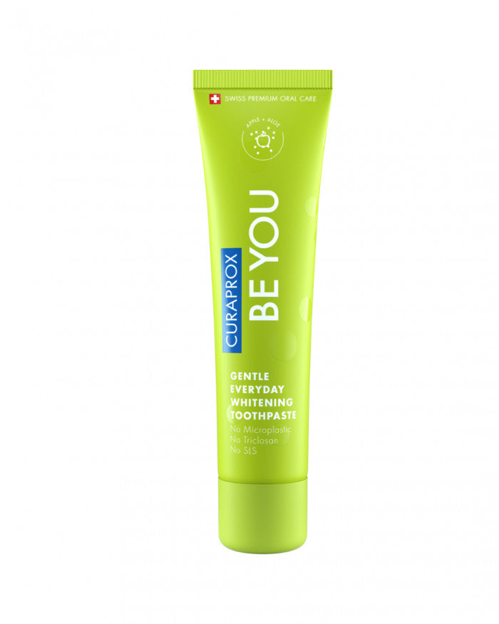 Curaprox BE YOU, kasdieninė, balinanti dantų pasta, su hidroksilapatitu, ksilitoliu, 950 ppm fluoro, skirtingų skonių 60ml