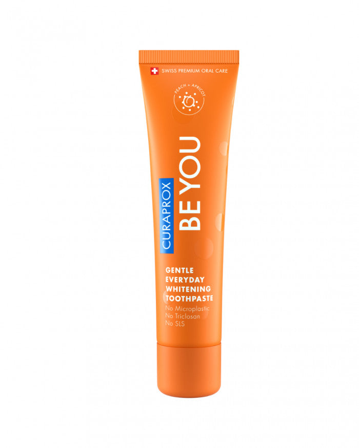 Curaprox BE YOU, kasdieninė, balinanti dantų pasta, su hidroksilapatitu, ksilitoliu, 950 ppm fluoro, skirtingų skonių 60ml