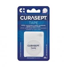 Curasept PTFE tarpdančių siūlas-juostelė, 
impregnuota chlorheksidinu